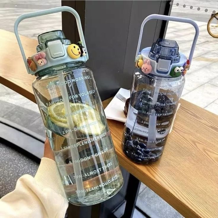 2 Litre Motivational Water Bottle with Straw, Flip Lid & Time Marker – Leakproof, BPA-Free, Portable Sports Bottle for Gym, Yoga, Travel & Daily Use