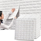 D Brick Wallpaper – PE Foam Self-Adhesive Wall Panels, Waterproof & Anti-Collision DIY Wall Stickers for Home, Bedroom, Living Room, Cafe & Office Deco