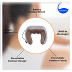 Neck Electric Massager U-Shaped Pillow with Vibration | Cervical Pain Relief, Memory Foam, Travel & Office Use