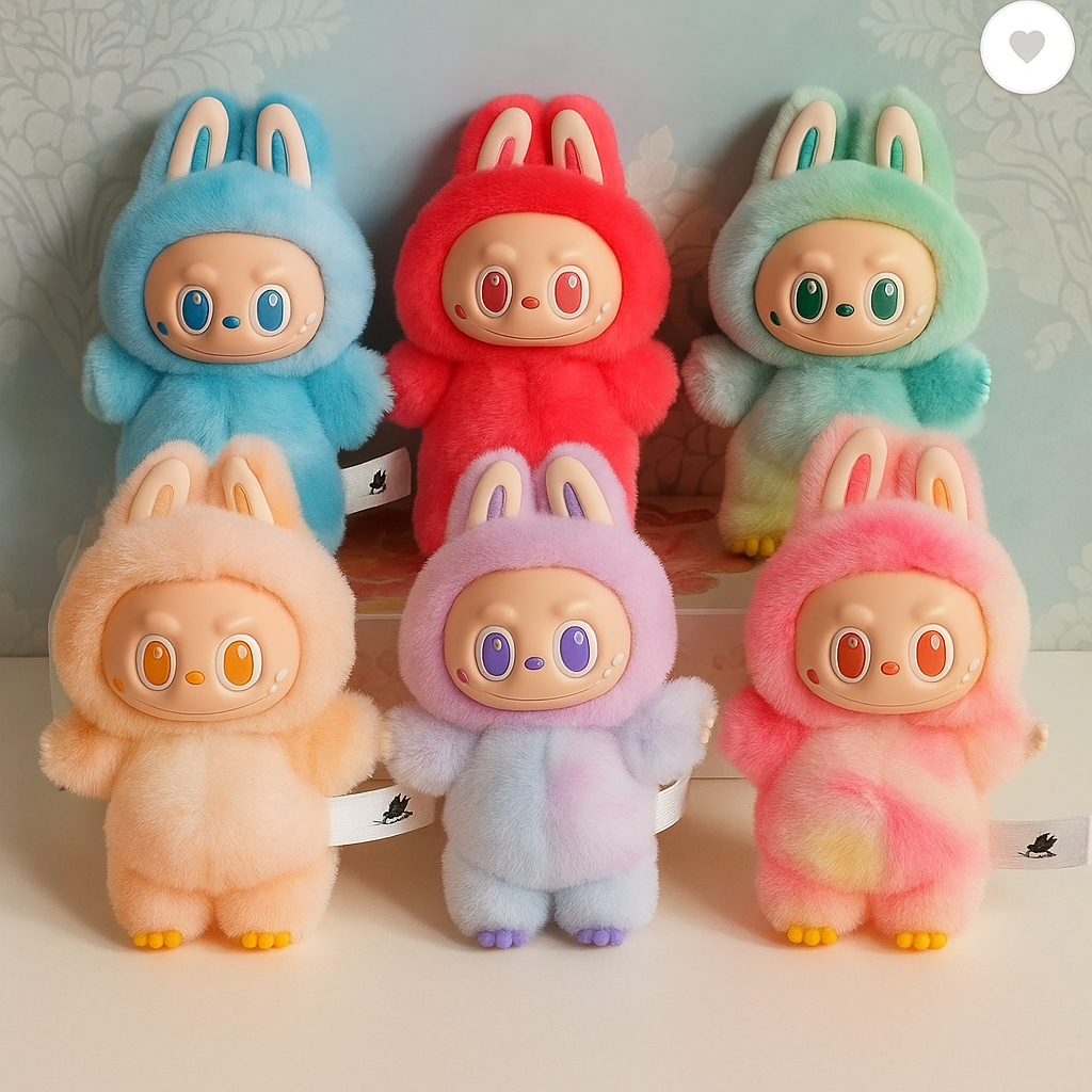 Soft LABUBU Monster Plush – Collectible Bunny Outfit Doll Multicolor