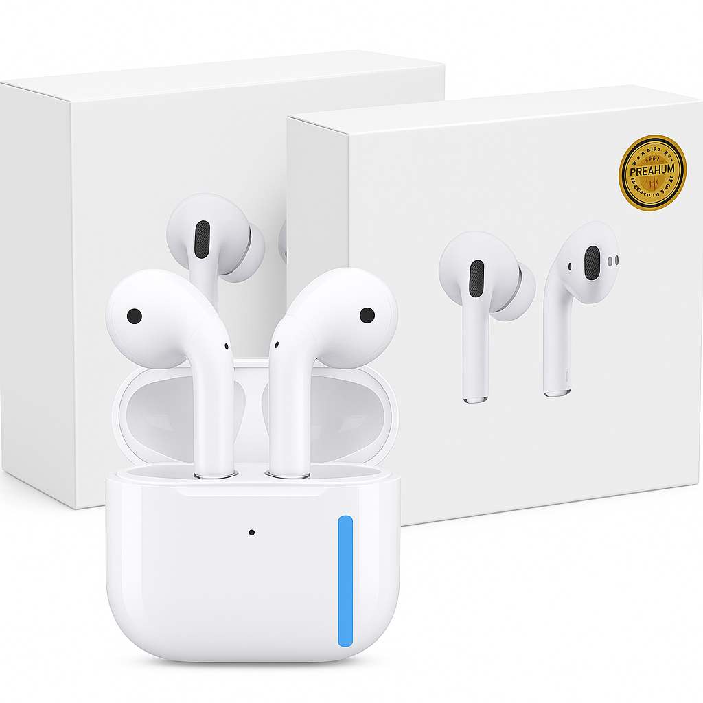 Wireless Bluetooth Earbuds with Charging Case – Premium Sound & Stylish Design
